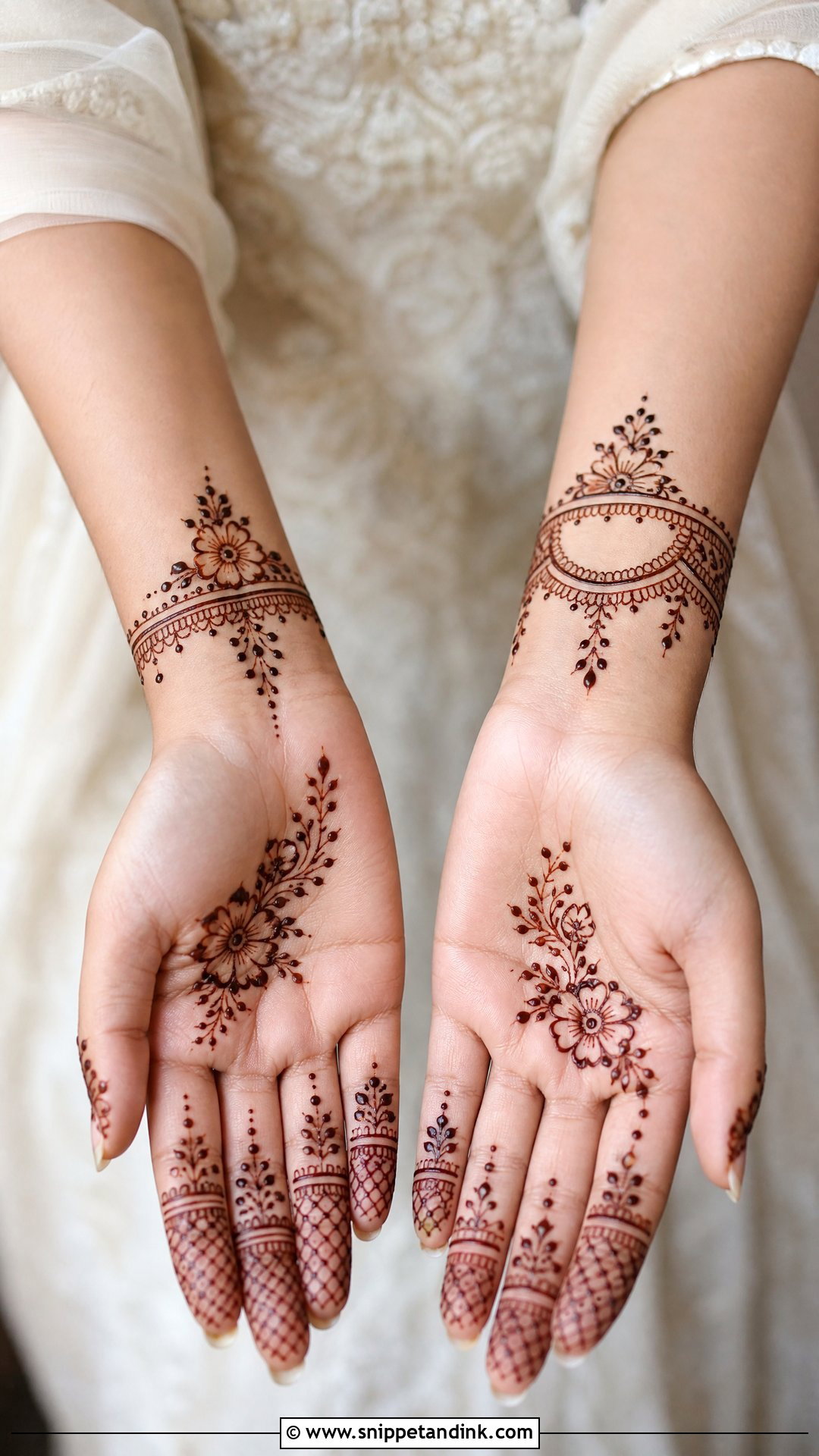 Simple Engagement Mehndi Design - Snippet and Ink - 25 Mehndi Designs for Engagement