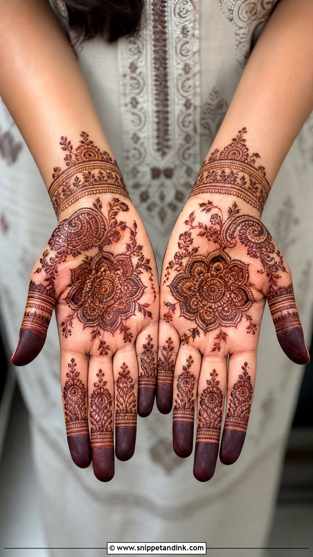 Simple Engagement Mehndi Design Half Hand - Snippet and Ink - 25 Simple Engagement Mehndi Designs
