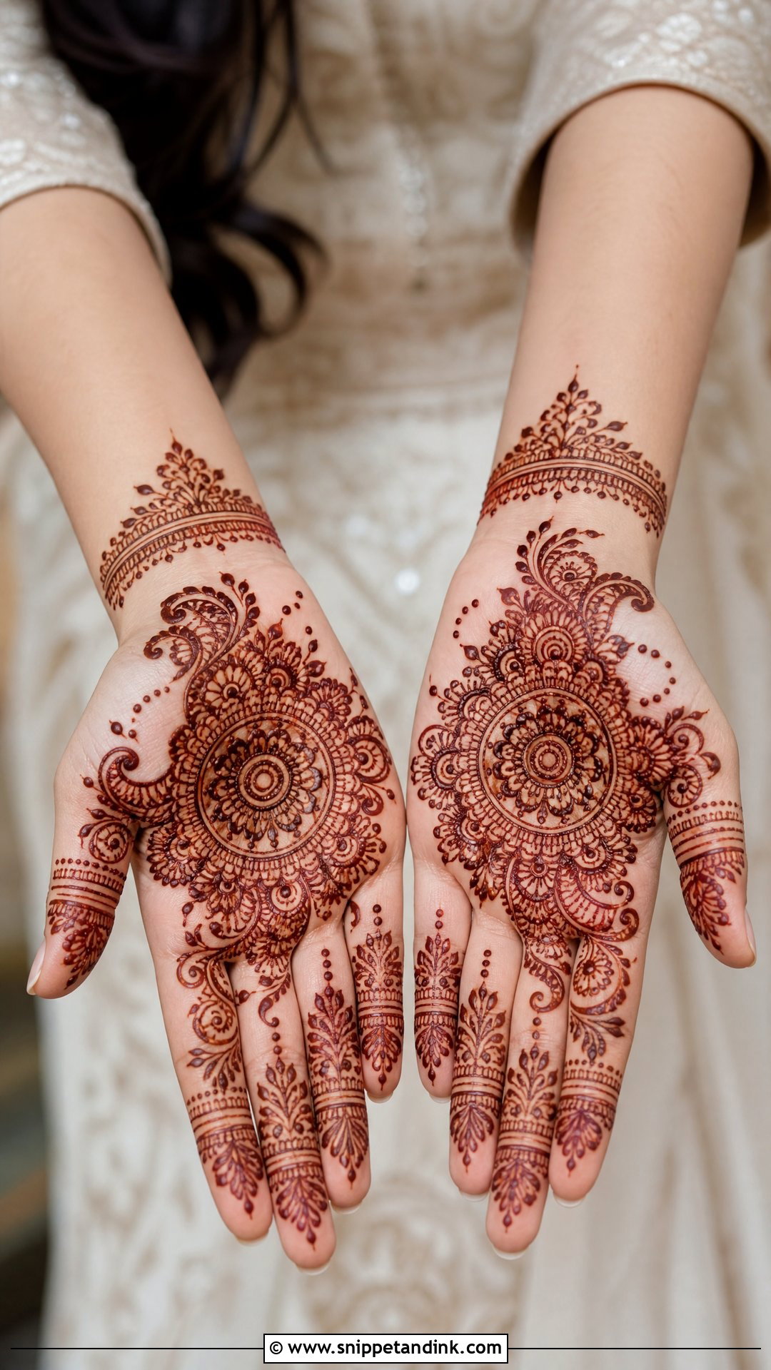 Simple Engagement Mehndi For Front Hand - Snippet and Ink - 20 Simple Engagement Mehndi Ideas
