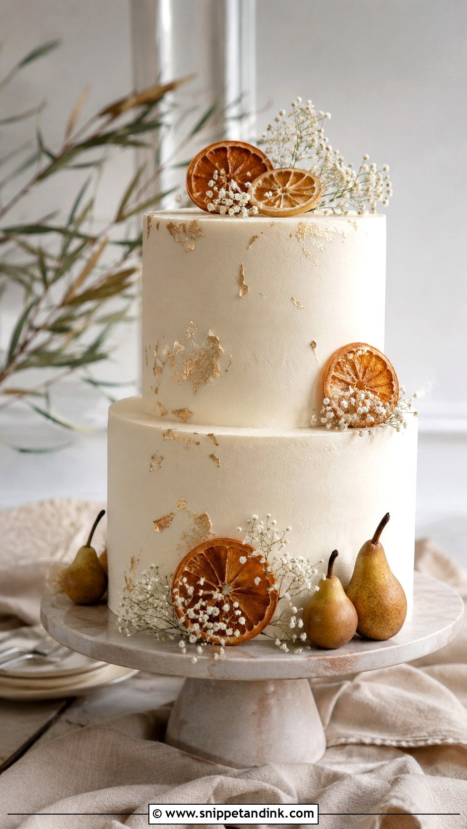 Simple Fall Wedding Cake - Snippet and Ink - 20 Wedding Cakes for Fall