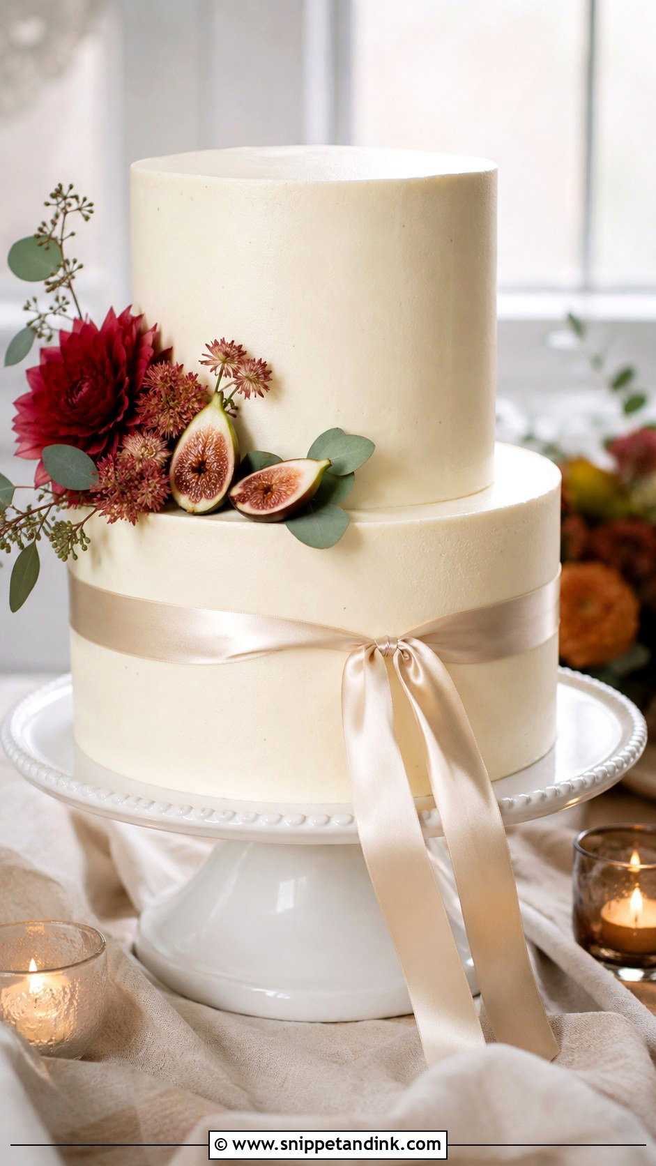 Simple Fall Wedding Cake - Snippet and Ink - 20 Fall Wedding Cakes