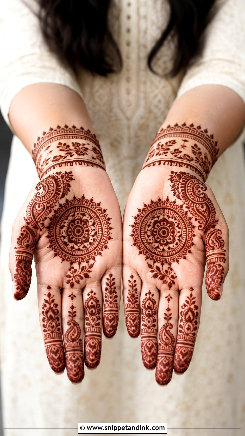 Simple Festival Mehndi Design - Snippet and Ink - 35 Latest Simple Mehndi Designs