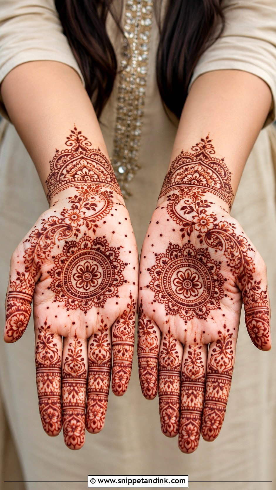 Simple Festival Mehndi Design - Snippet and Ink - 30 Simple and Easy Mehndi Designs