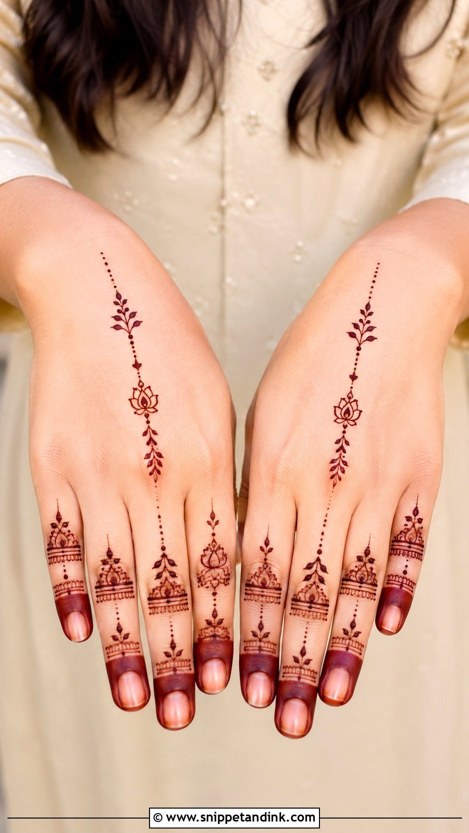 Simple Finger Mehndi Design - Snippet and Ink - 35 Unique Fingers Mehndi Designs