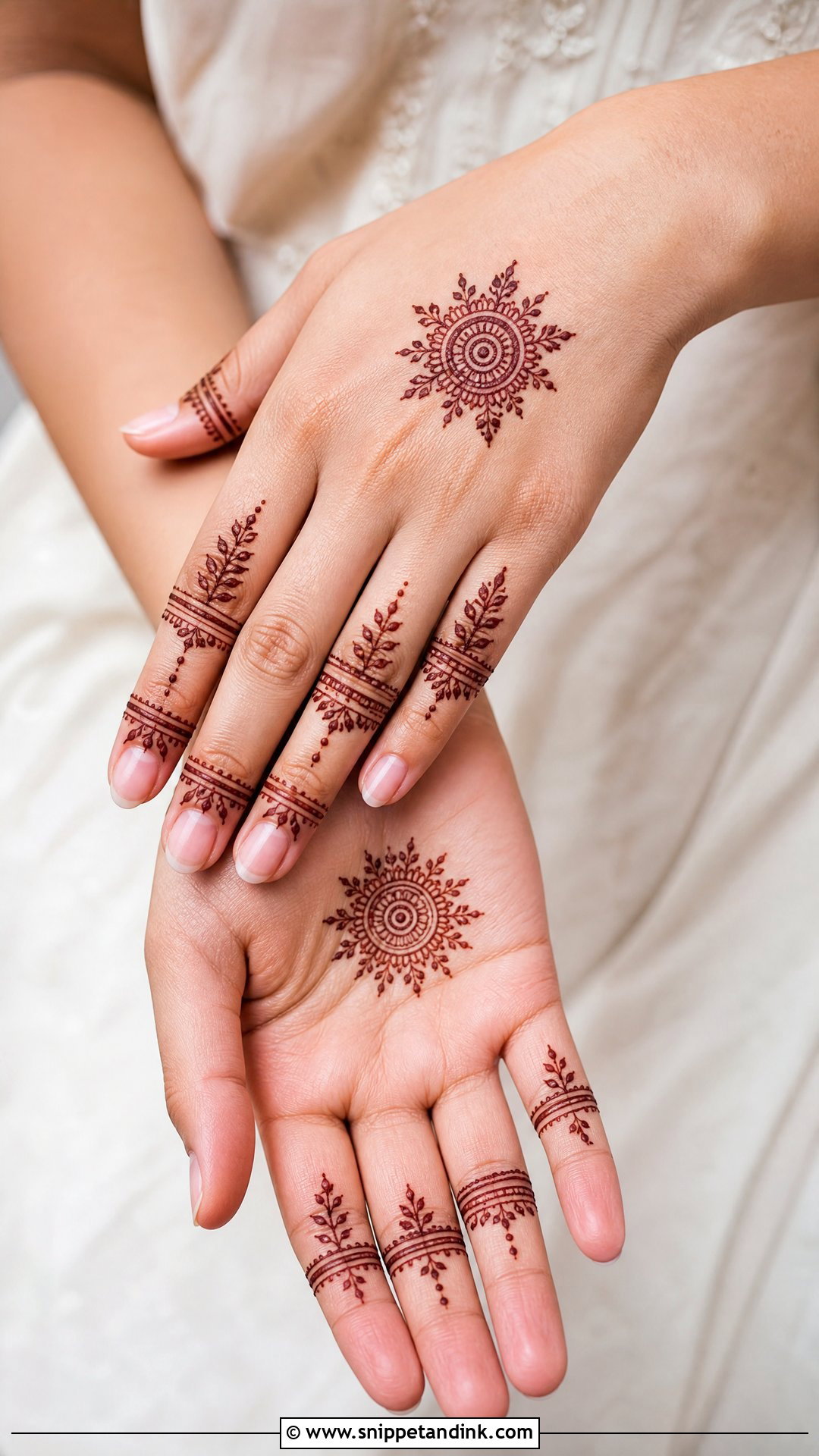 Simple Finger Wedding Mehndi Design - Snippet and Ink - 25 Simple Wedding Mehndi Designs