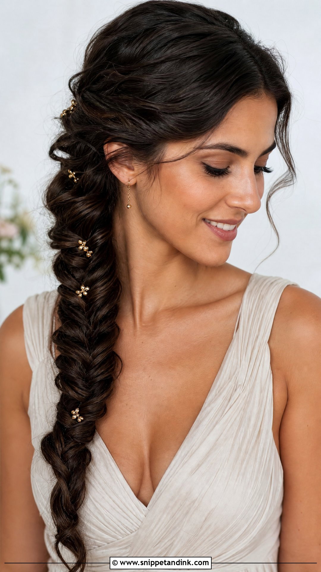 Simple Fishtail Braid For Marriage - Snippet and Ink - 20 Simple Hairstyle for Marriage Ideas