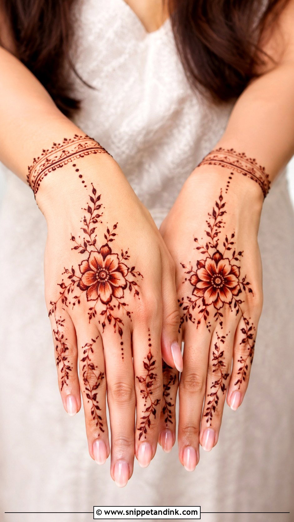 Simple Floral Mehndi Design - Snippet and Ink - 35 Floral Mehndi Designs