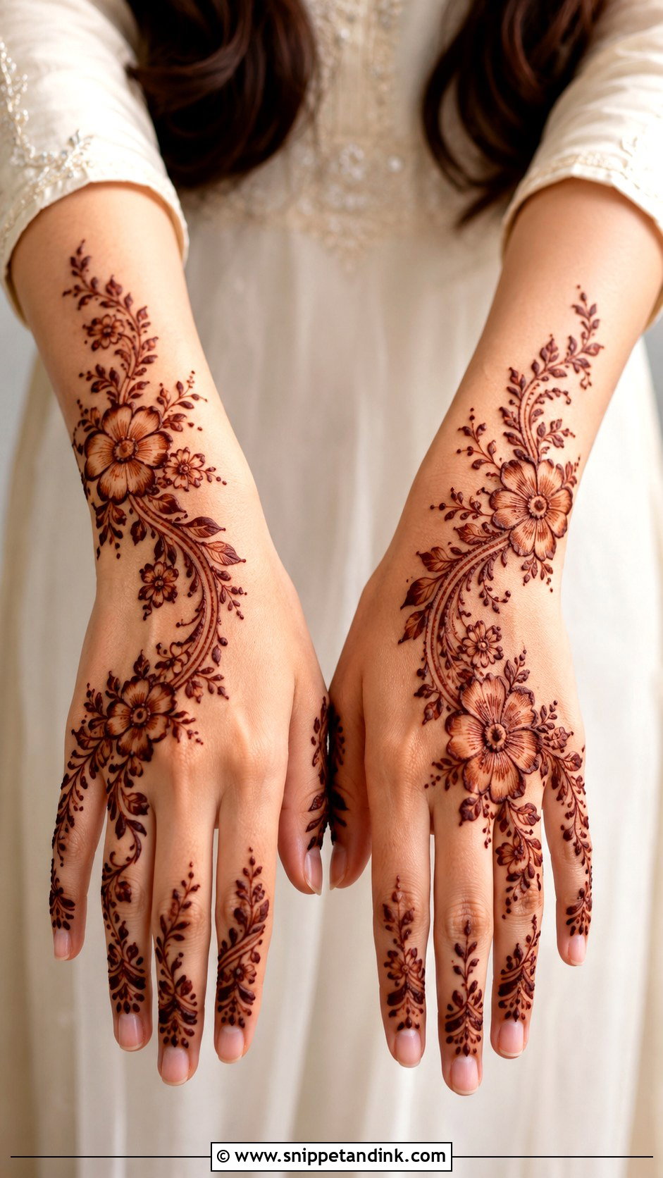 Simple Floral Mehndi Design - Snippet and Ink - 35 Latest Simple Mehndi Designs