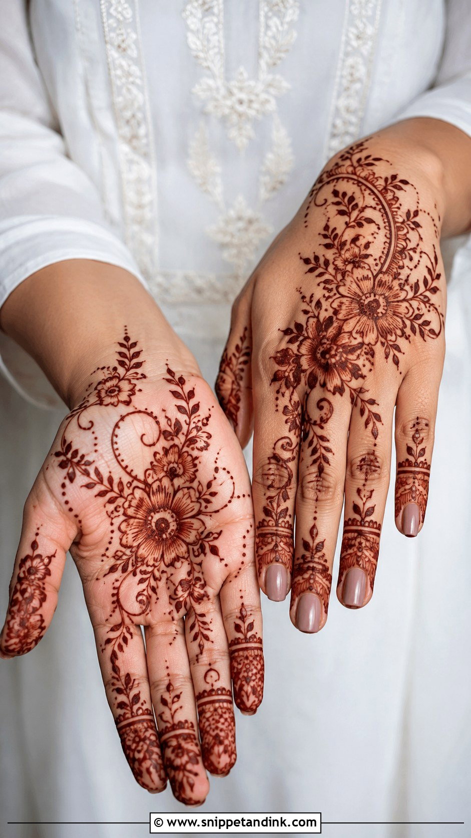 Simple Floral Mehndi Design - Snippet and Ink - 35 New Simple Mehndi Designs