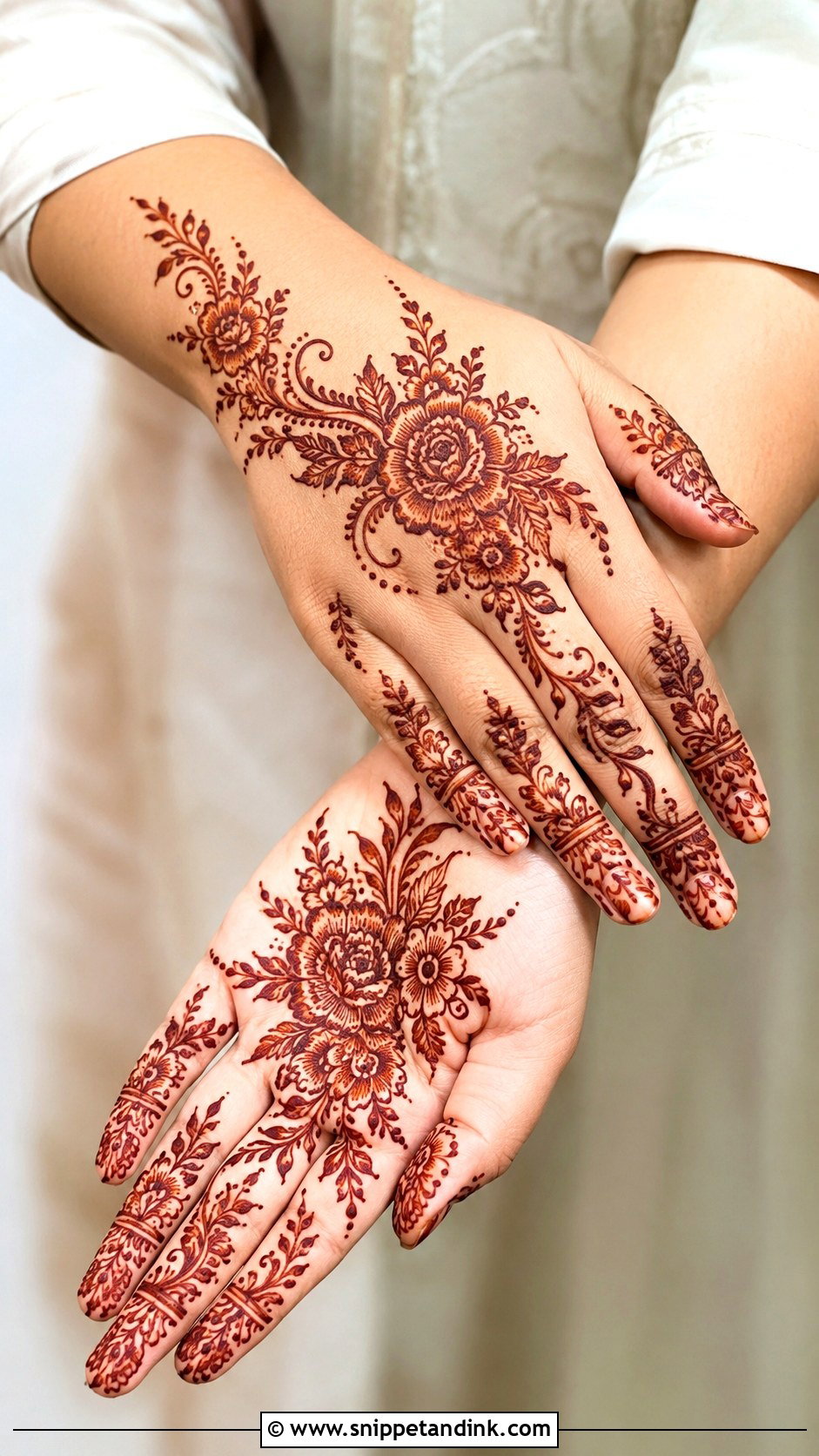 Simple Floral Mehndi Design - Snippet and Ink - 35 Simple Mehndi Design Ideas