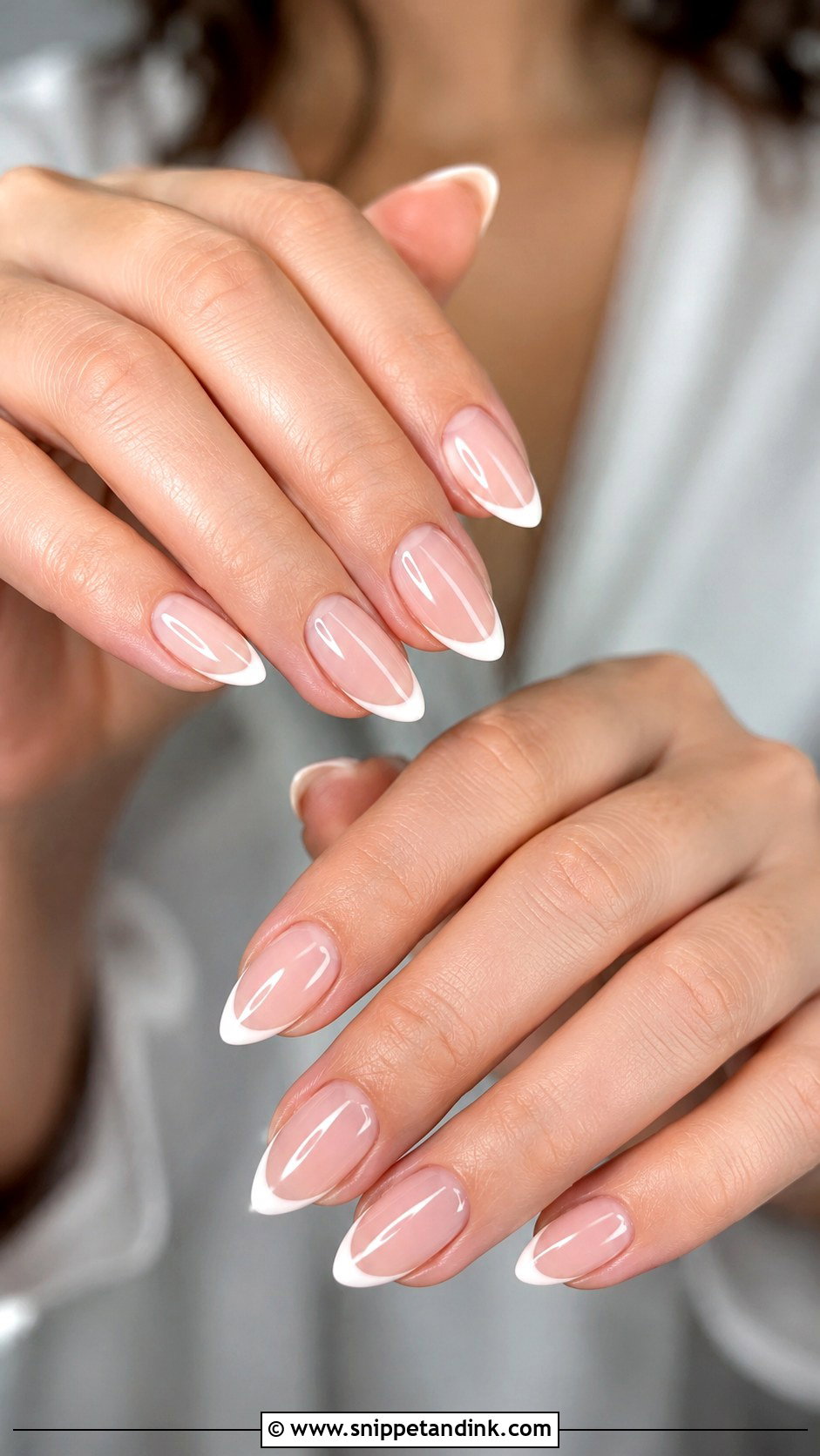 Simple French Tip Wedding Nails - Snippet and Ink - 20 Simple Elegant Wedding Nails