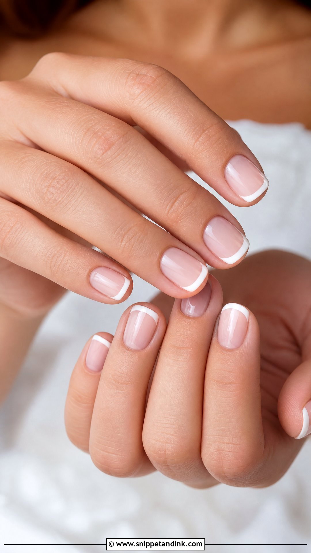 Simple French Tip Wedding Nails - Snippet and Ink - 25 Simple Wedding Nail Art Ideas