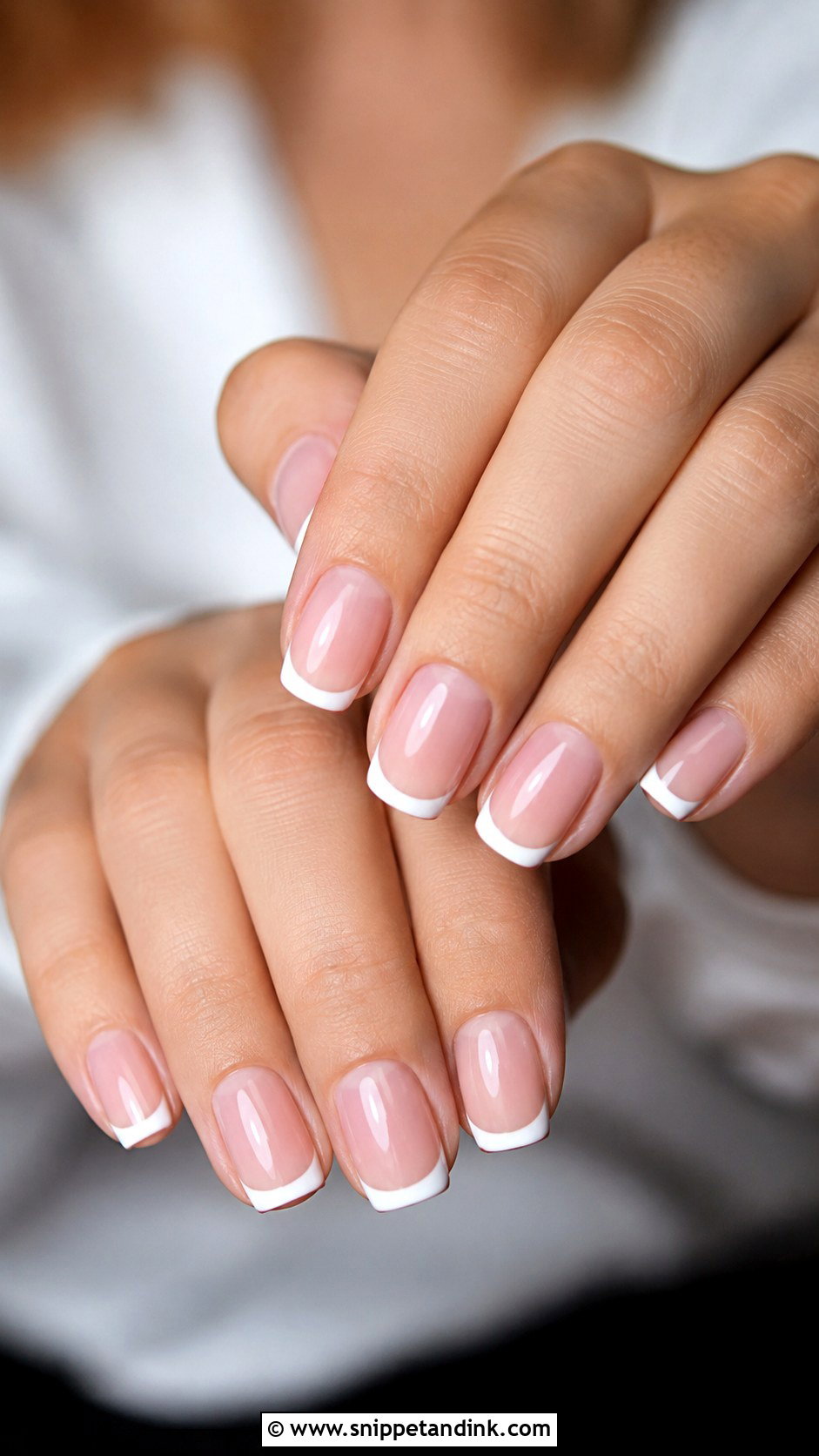 Simple French Tip Wedding Nails - Snippet and Ink - 20 Basic Wedding Nails