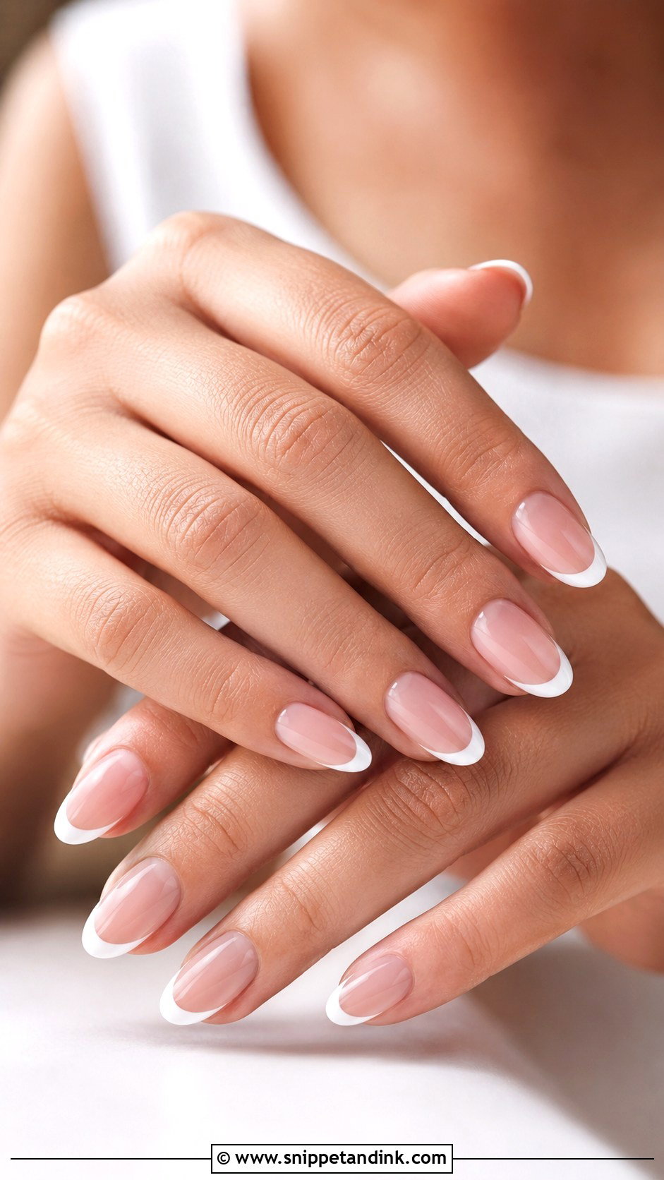 Simple French Wedding Nails - Snippet and Ink - 20 Simple Nails for Wedding