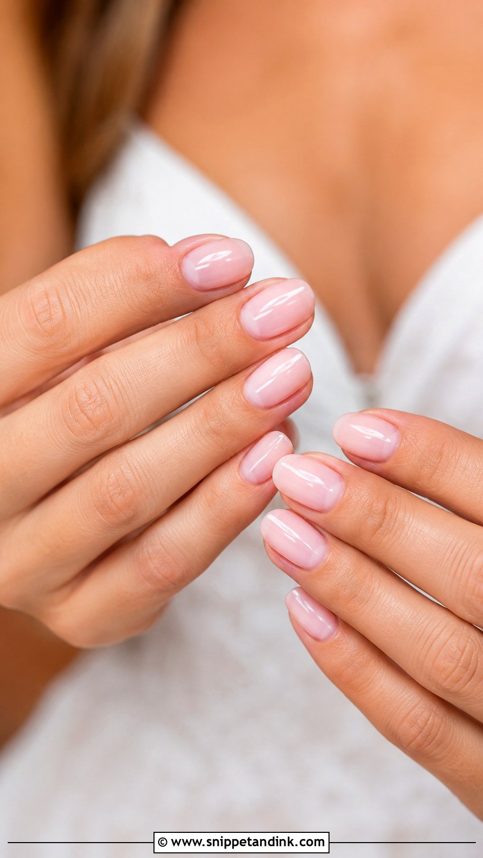 Simple French Wedding Nails - Snippet and Ink - 20 Simple Wedding Nail Ideas