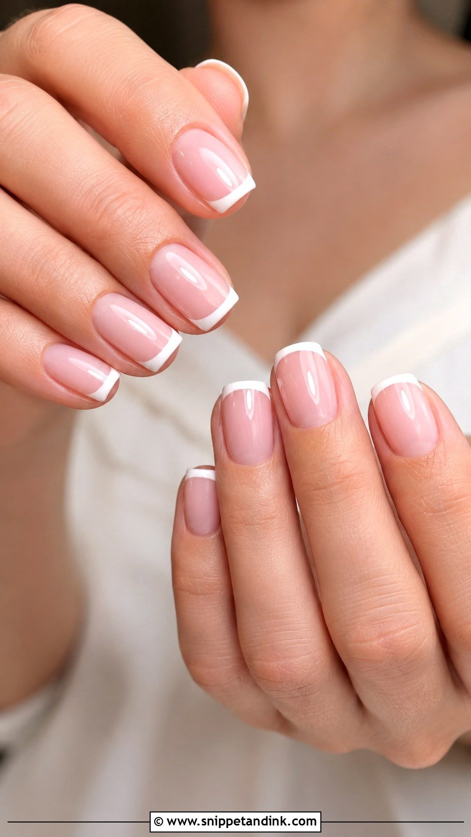 Simple French Wedding Nails - Snippet and Ink - 30 Simple Wedding Nails