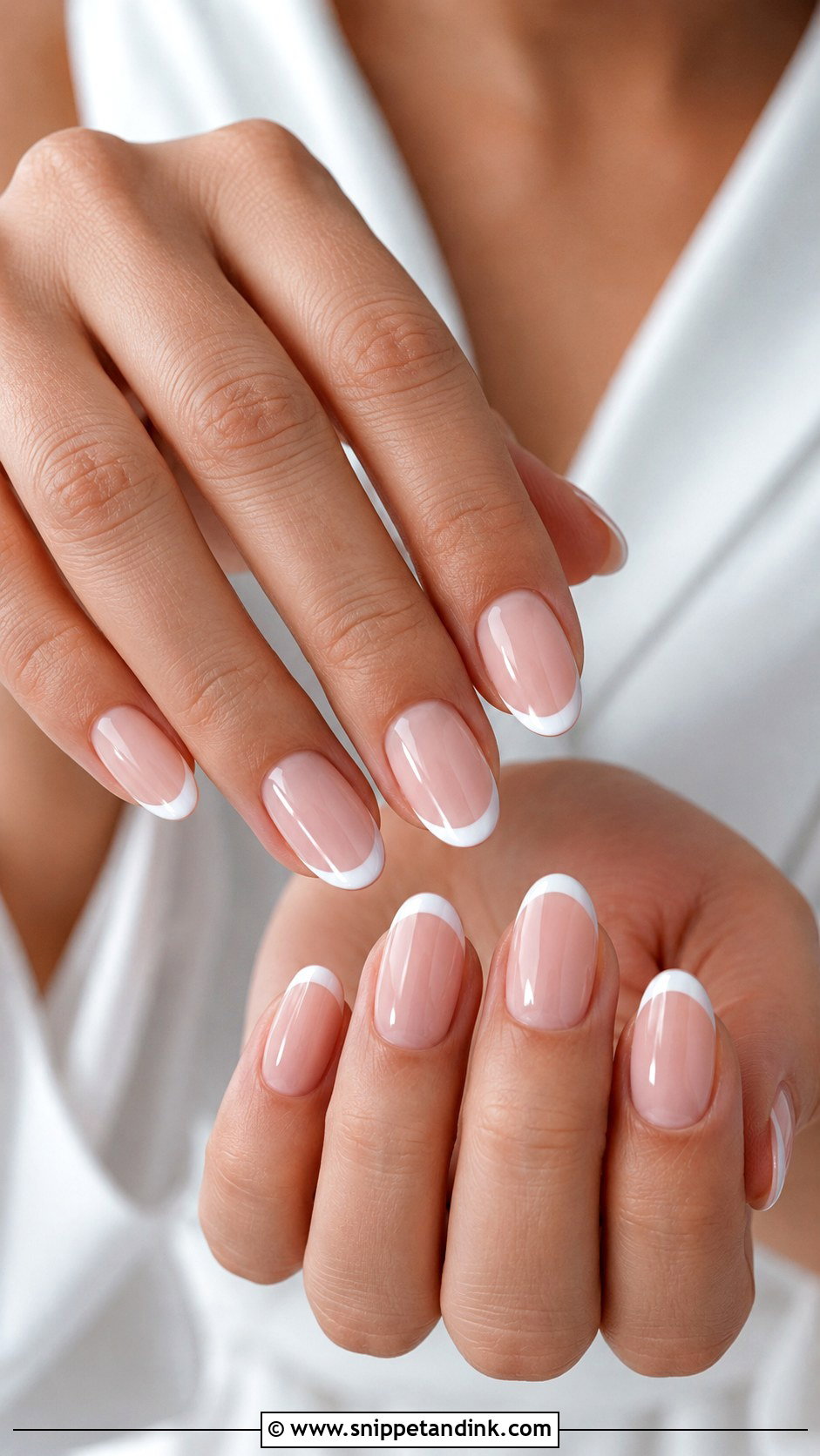 Simple French Wedding Nails - Snippet and Ink - 20 Easy Wedding Nails