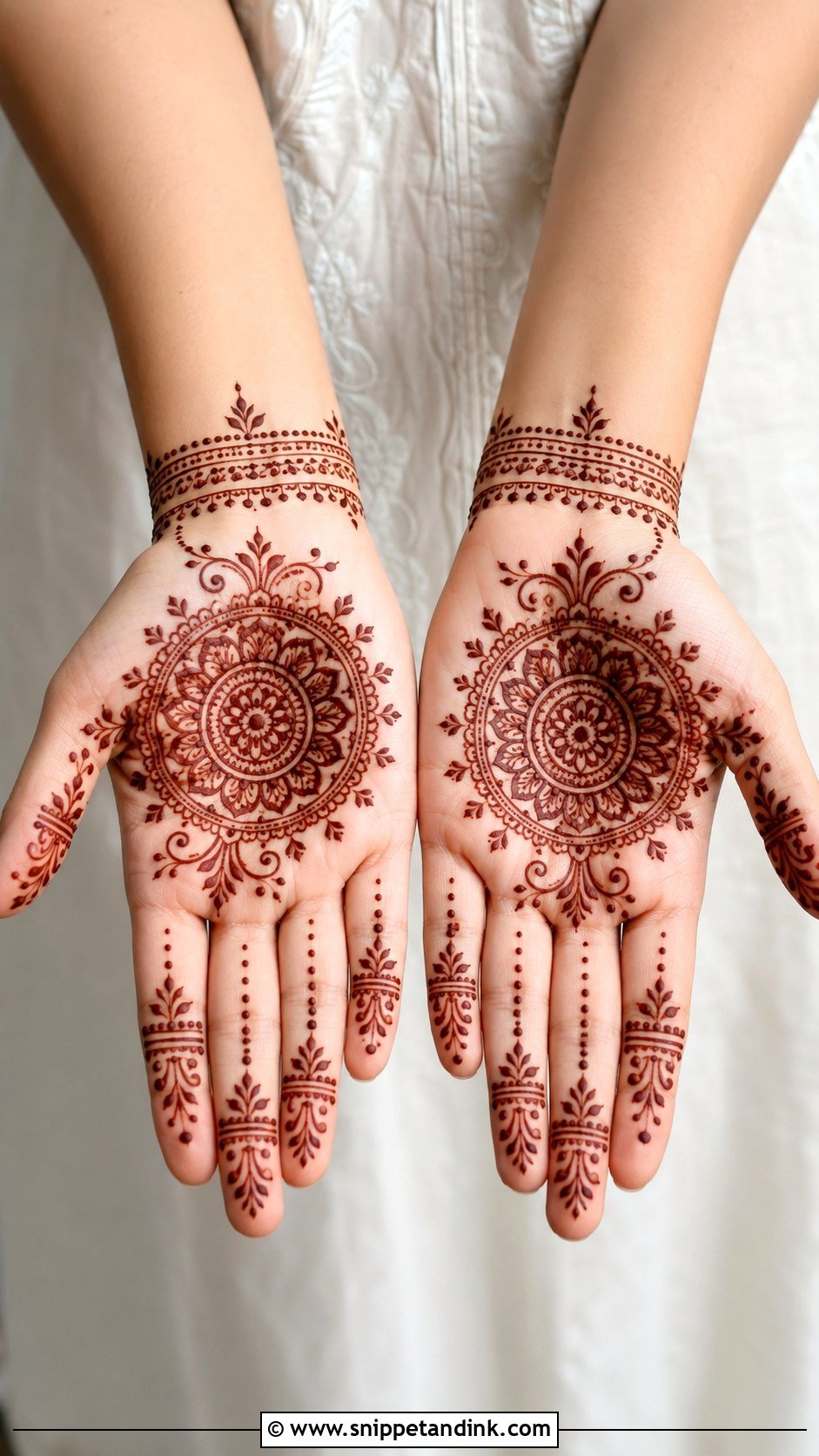Simple Front Hand Mehndi Design - Snippet and Ink - 35 Simple Unique Front Hand Mehndi Designs