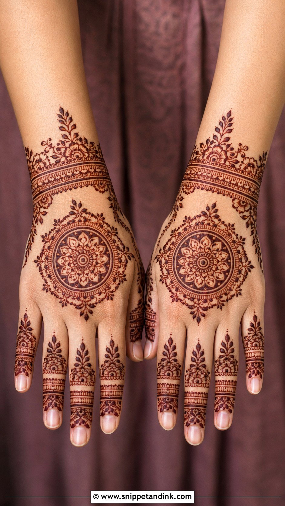 Simple Full Back Hand Mehndi Design - Snippet and Ink - 30 Simple Easy Back Hand Mehndi Design Ideas