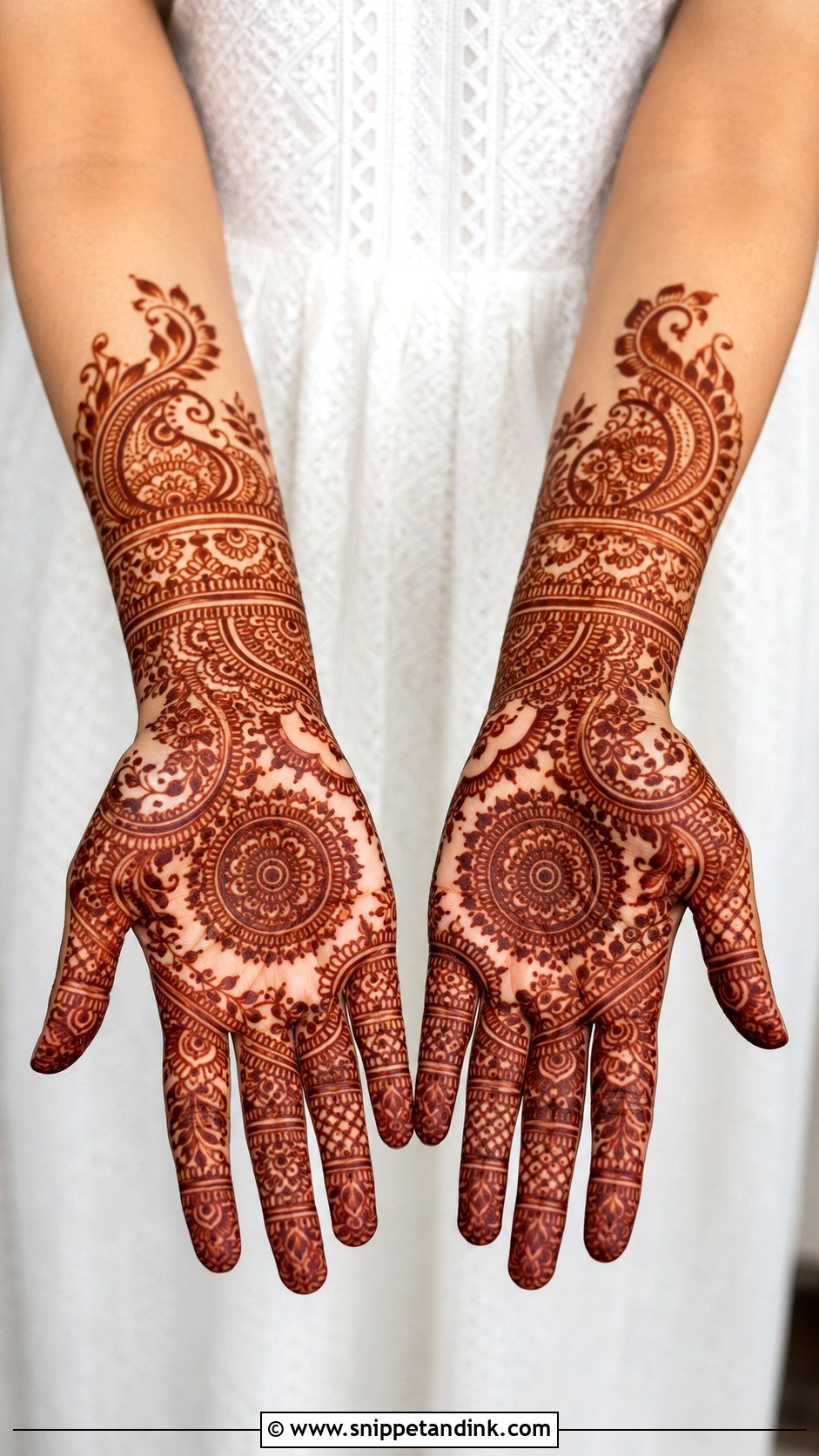 Simple Full Hand Mehndi Design - Snippet and Ink - 35 Simple Mehndi Design Ideas