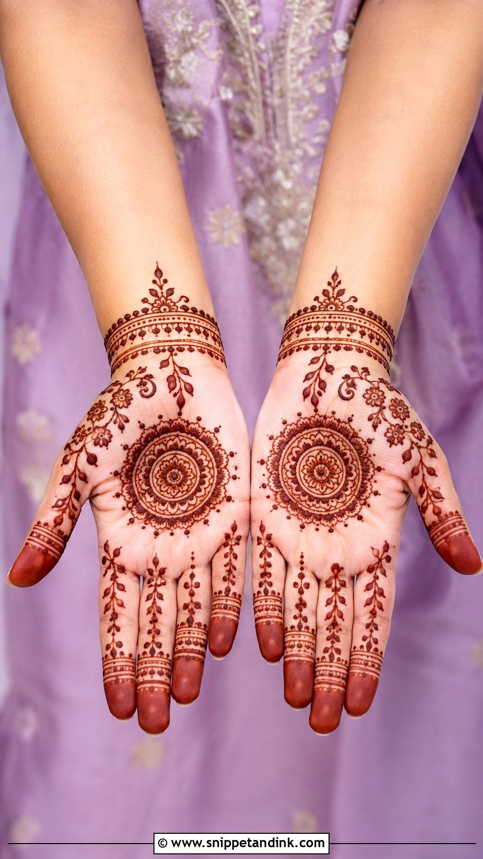 Simple Full Hand Mehndi Design - Snippet and Ink - 30 Simple and Easy Mehndi Designs