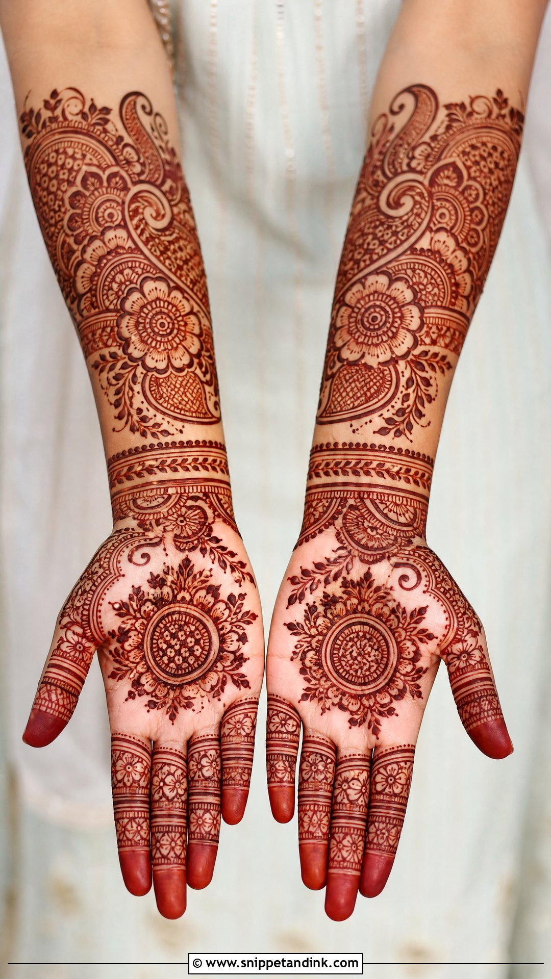 Simple Full Hand Mehndi Design - Snippet and Ink - 30 Simple and Stylish Mehndi Designs