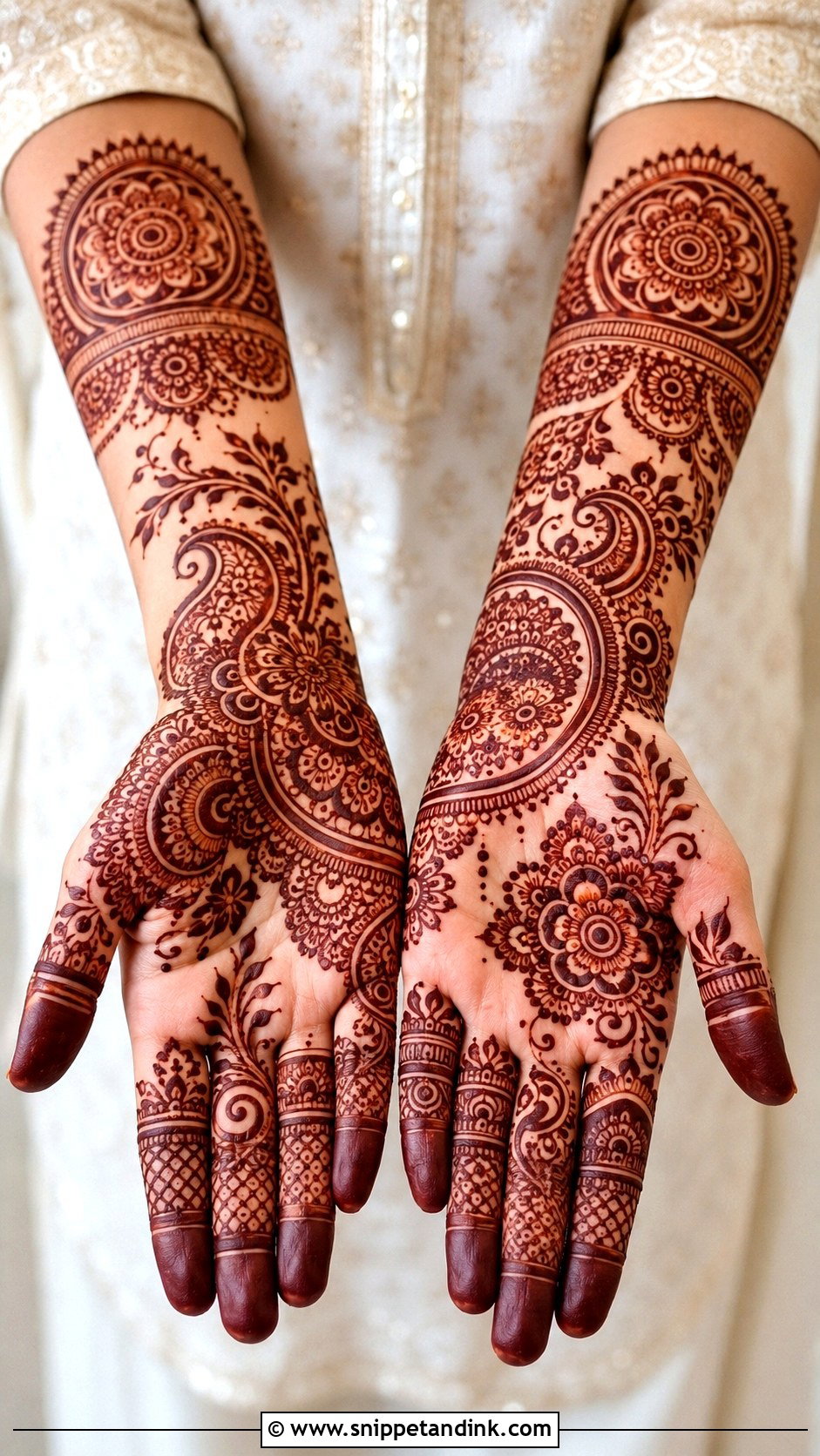 Simple Full Hand Mehndi Design - Snippet and Ink - 35 New Simple Mehndi Designs