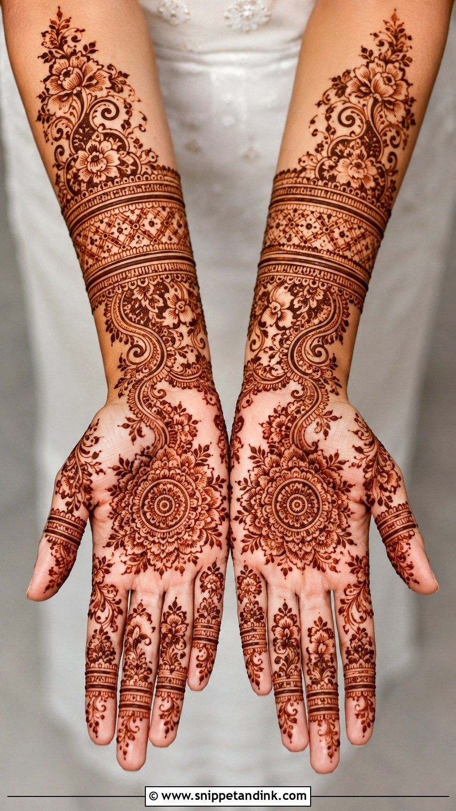 Simple Full Hand Mehndi Design For Bridesmaids - Snippet and Ink - 35 Simple Full Hand Mehndi Designs