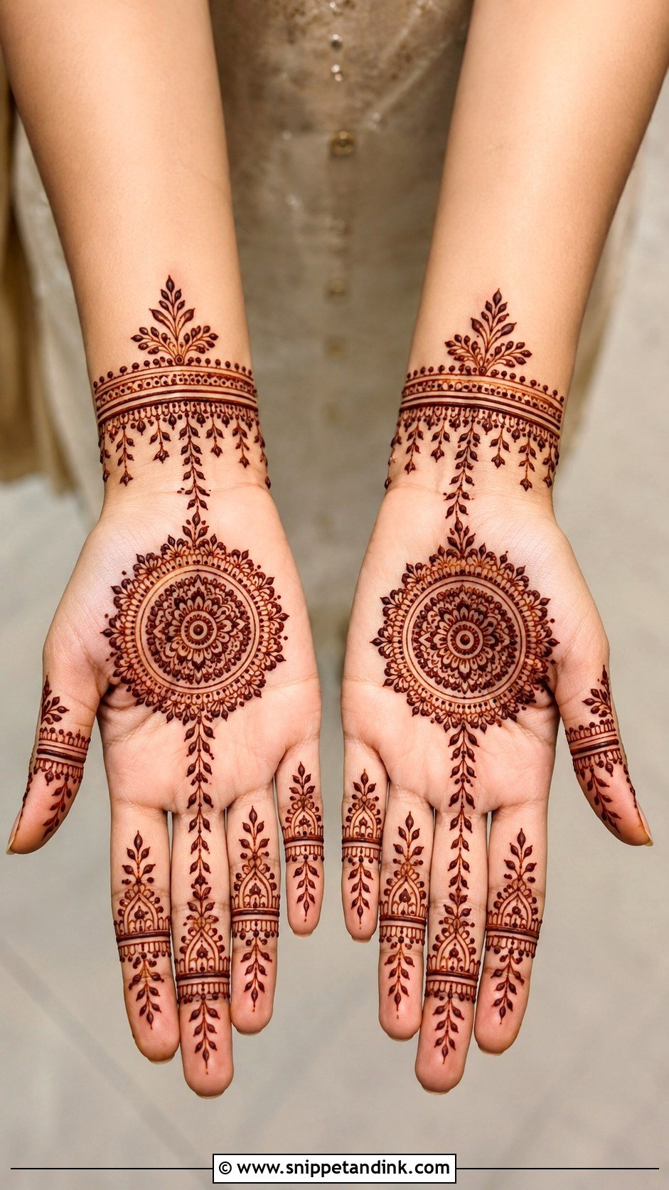 Simple Full Hand Mehndi Design For Small Hands - Snippet and Ink - 35 Simple Full Hand Mehndi Designs