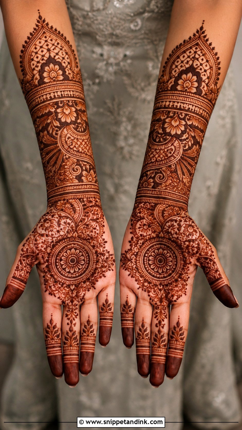 Simple Full Hand Mehndi Design For Wedding - Snippet and Ink - 35 Simple Full Hand Mehndi Designs
