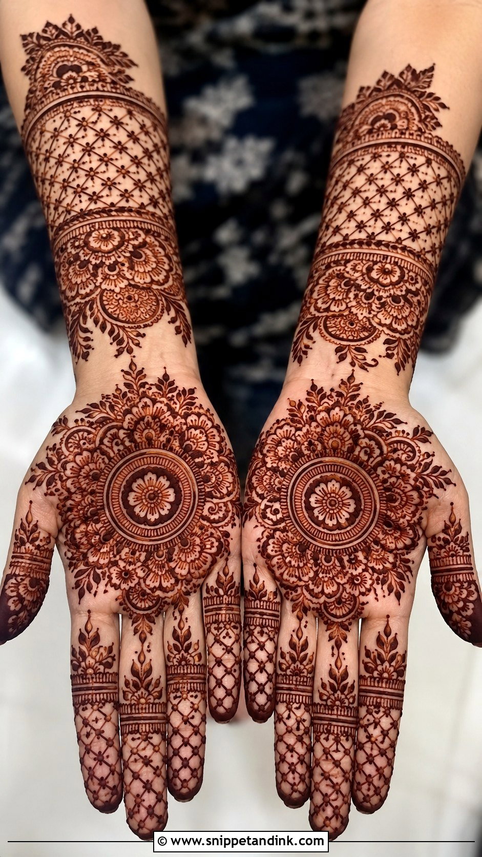 Simple Full Hand Mehndi Design With Jaali - Snippet and Ink - 35 Simple Full Hand Mehndi Designs