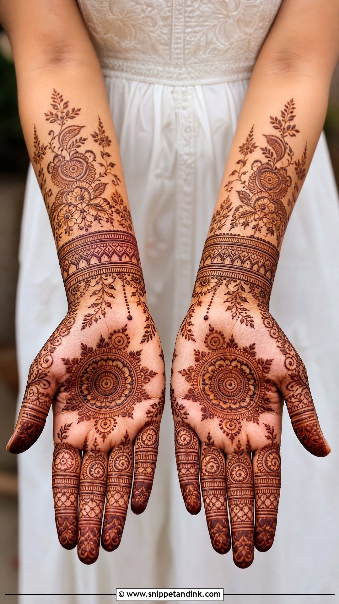 Simple Full Hand Mehndi Design - Snippet and Ink - 20 Simple and Unique Mehndi Design Ideas