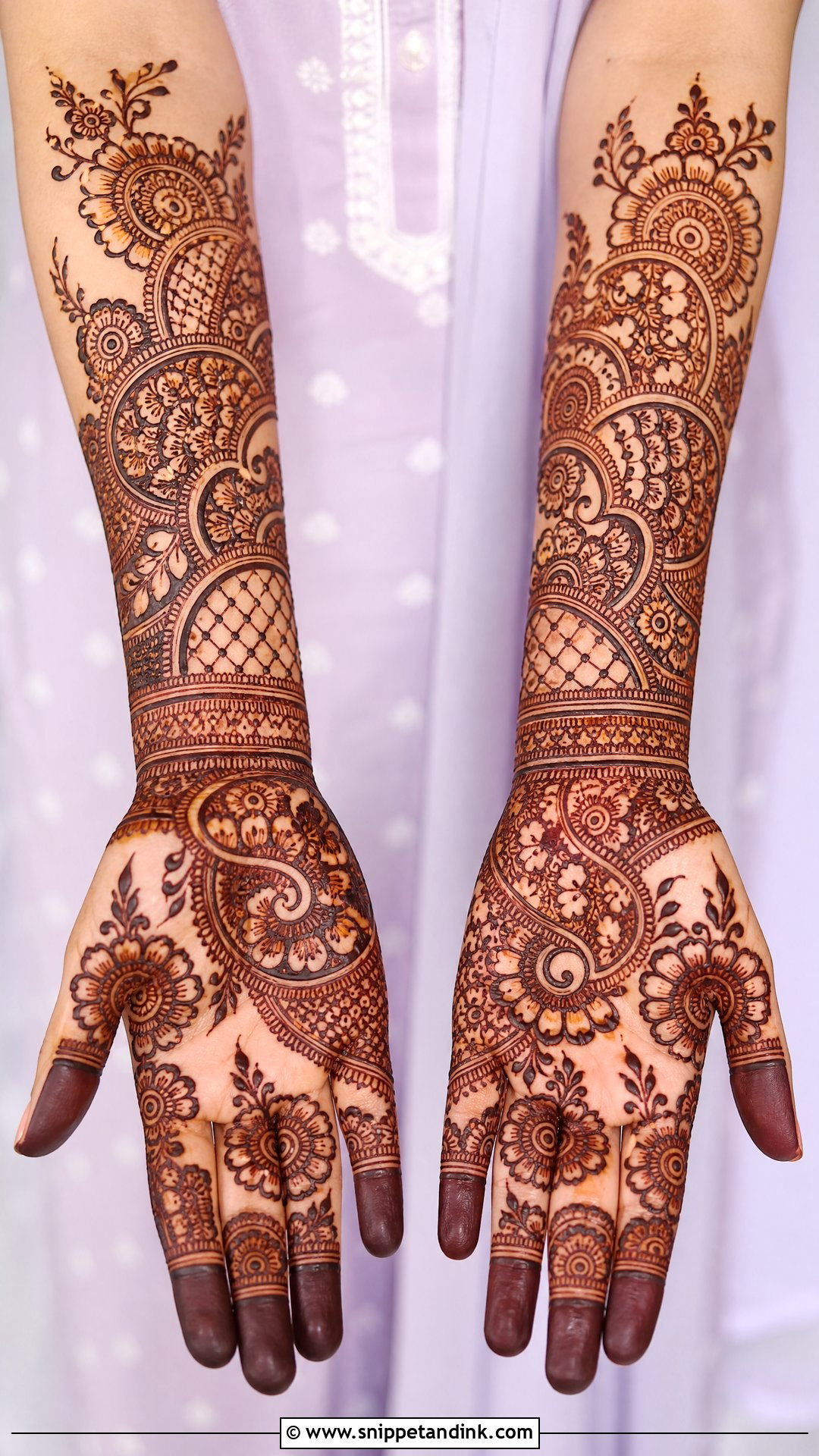 Simple Full Hand Wedding Mehndi Design - Snippet and Ink - 25 Simple Wedding Mehndi Designs
