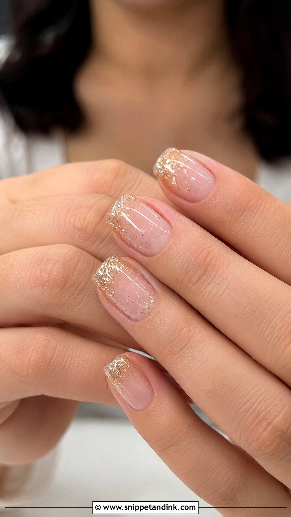 Simple Glitter Wedding Nails - Snippet and Ink - 30 Simple Wedding Nails