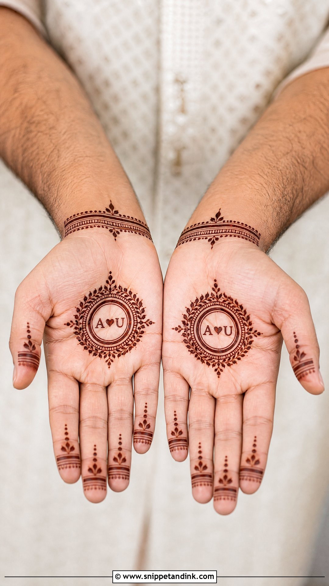 Simple Groom Mehndi Design - Snippet and Ink - 20 Grooms Mehndi Design Ideas