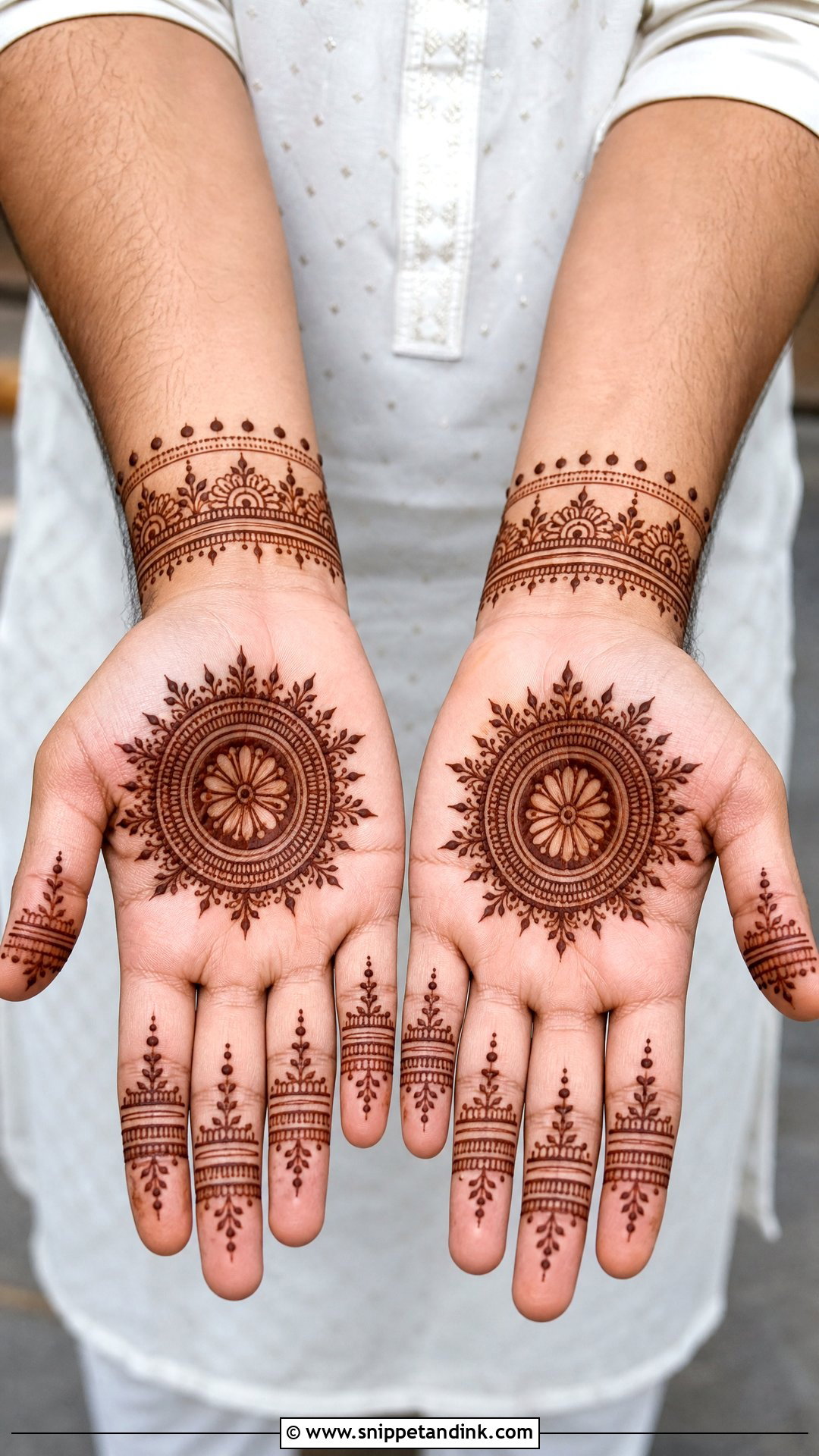 Simple Groom Mehndi Design - Snippet and Ink - 30 Mehndi Designs for Groom for Men