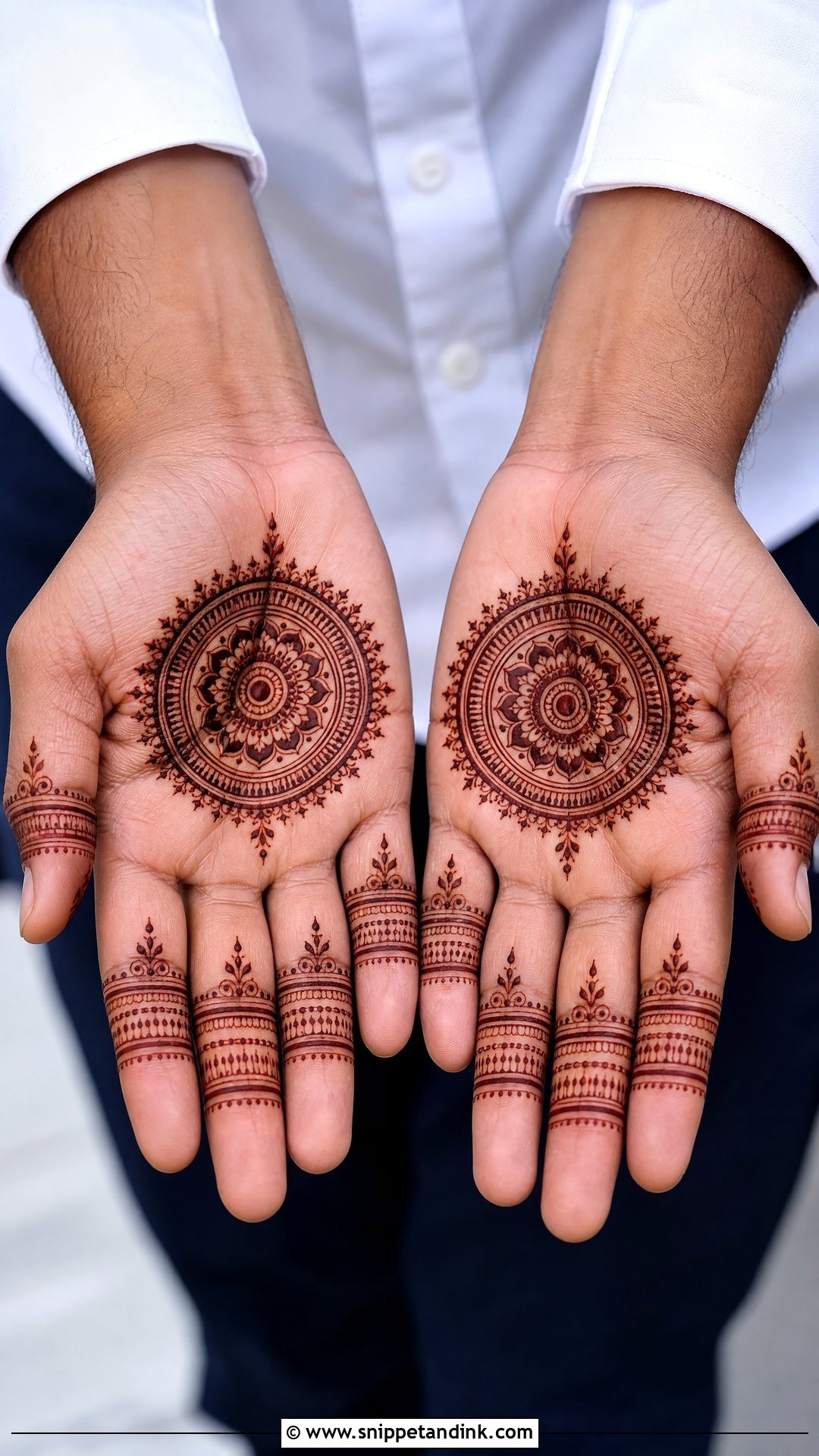 Simple Groom Mehndi Design For Palm - Snippet and Ink - 25 Simple Groom Mehndi Design for Men Ideas