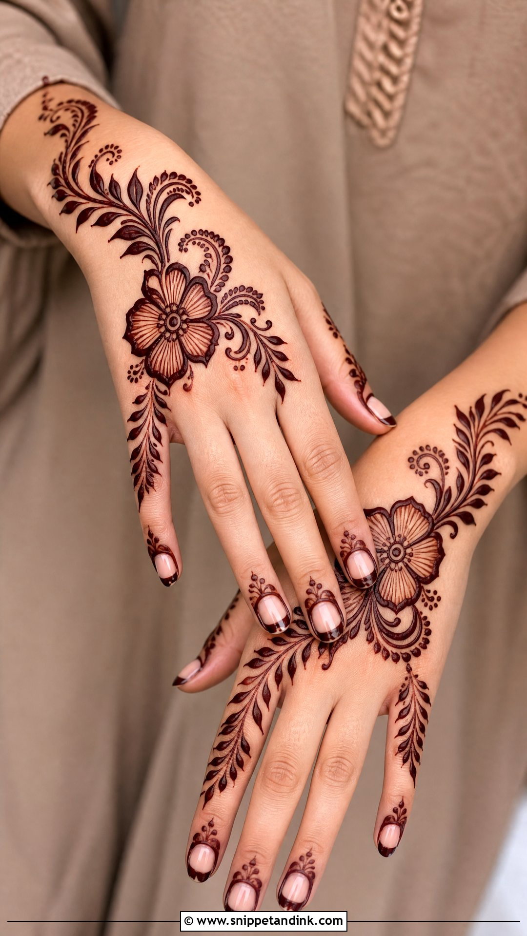 Simple Gulf Mehndi Design - Snippet and Ink - 20 Simple and Unique Mehndi Design Ideas