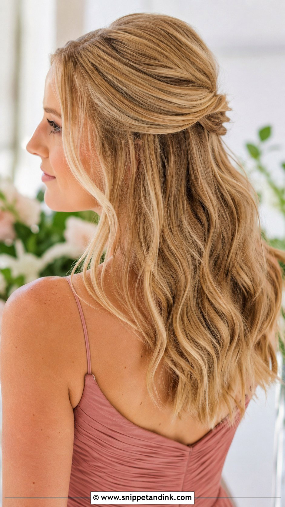 Simple Half Up Half Down Bridesmaid Hair - Snippet and Ink - 20 Bridesmaid Hair Styles Half Up Half Down Medium Length