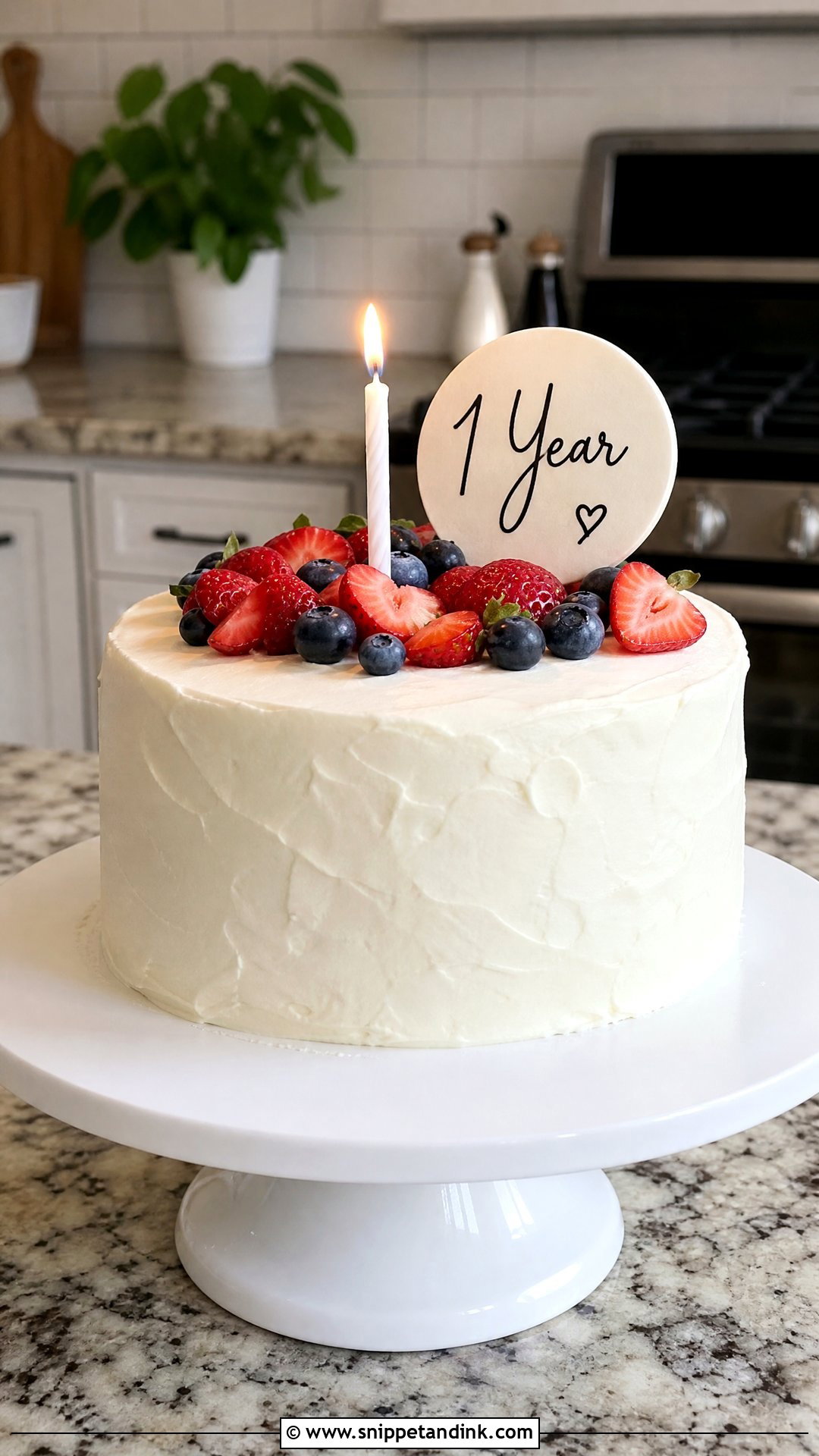 Simple Homemade Anniversary Cake - Snippet and Ink - 25 Couple 1st Anniversary Cake Ideas