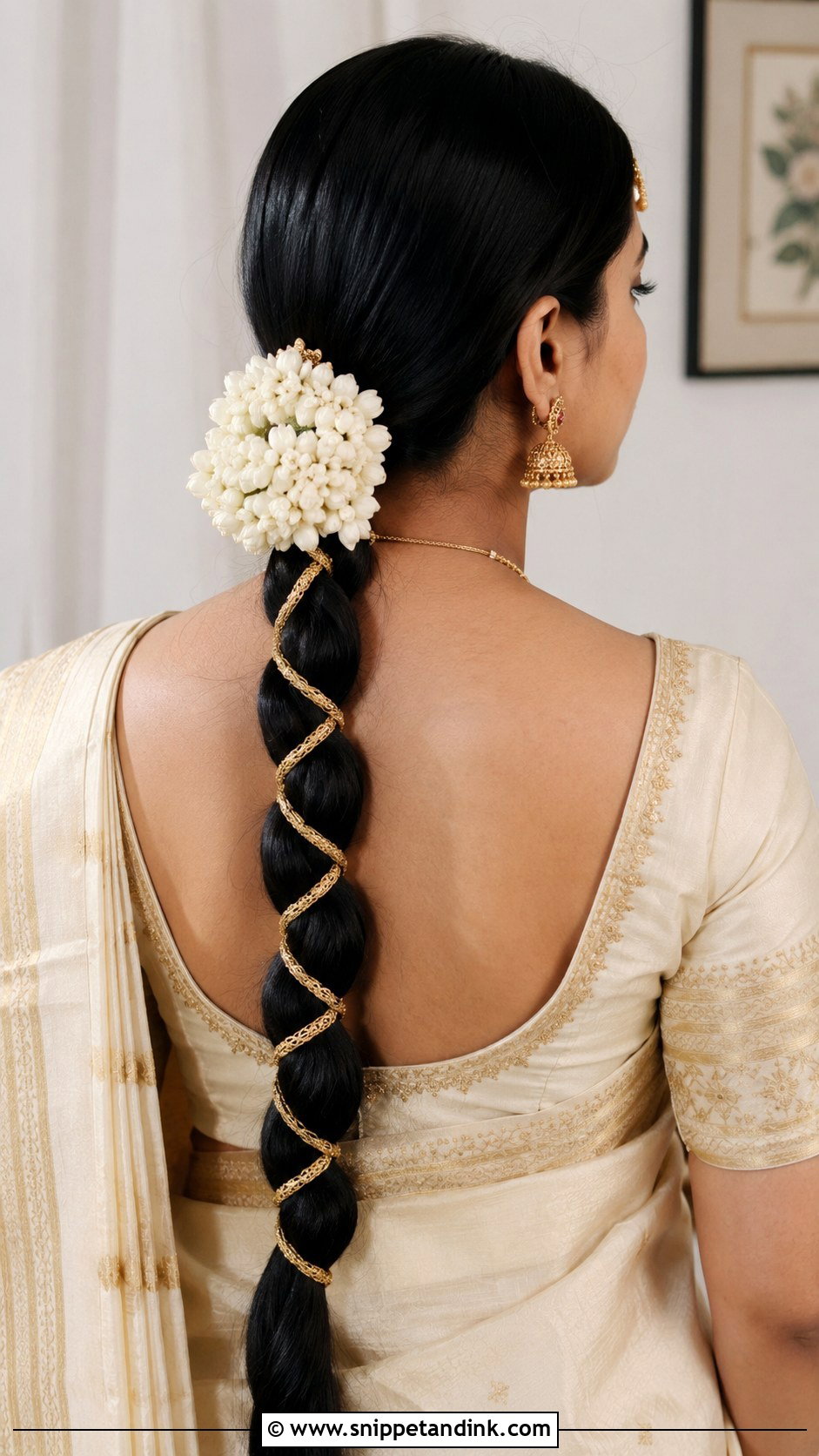 Simple Indian Bridal Braid - Snippet and Ink - 20 Indian Bridal Braided Hairstyles