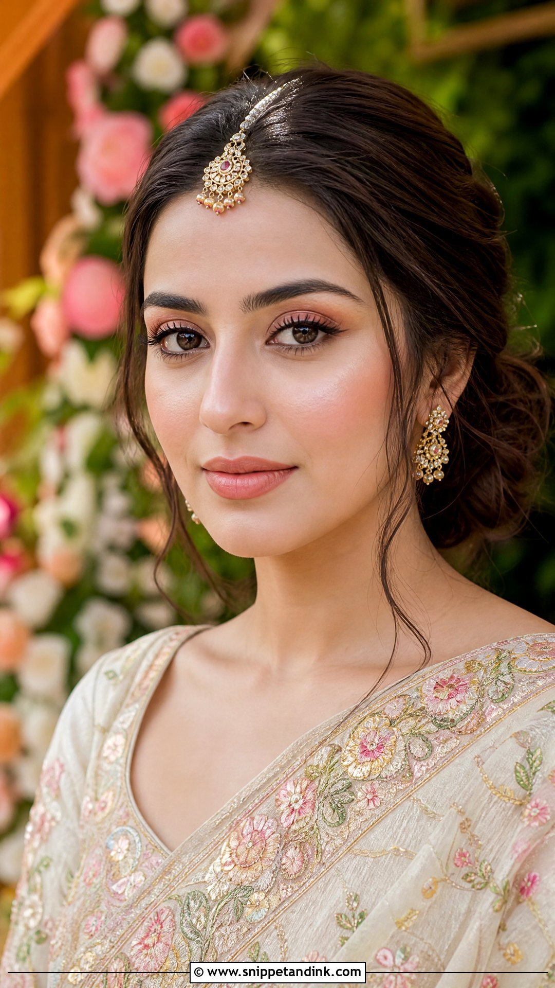 Simple Indian Bridal Look For Day Wedding - Snippet and Ink - 20 Simple Indian Bridal Look Ideas