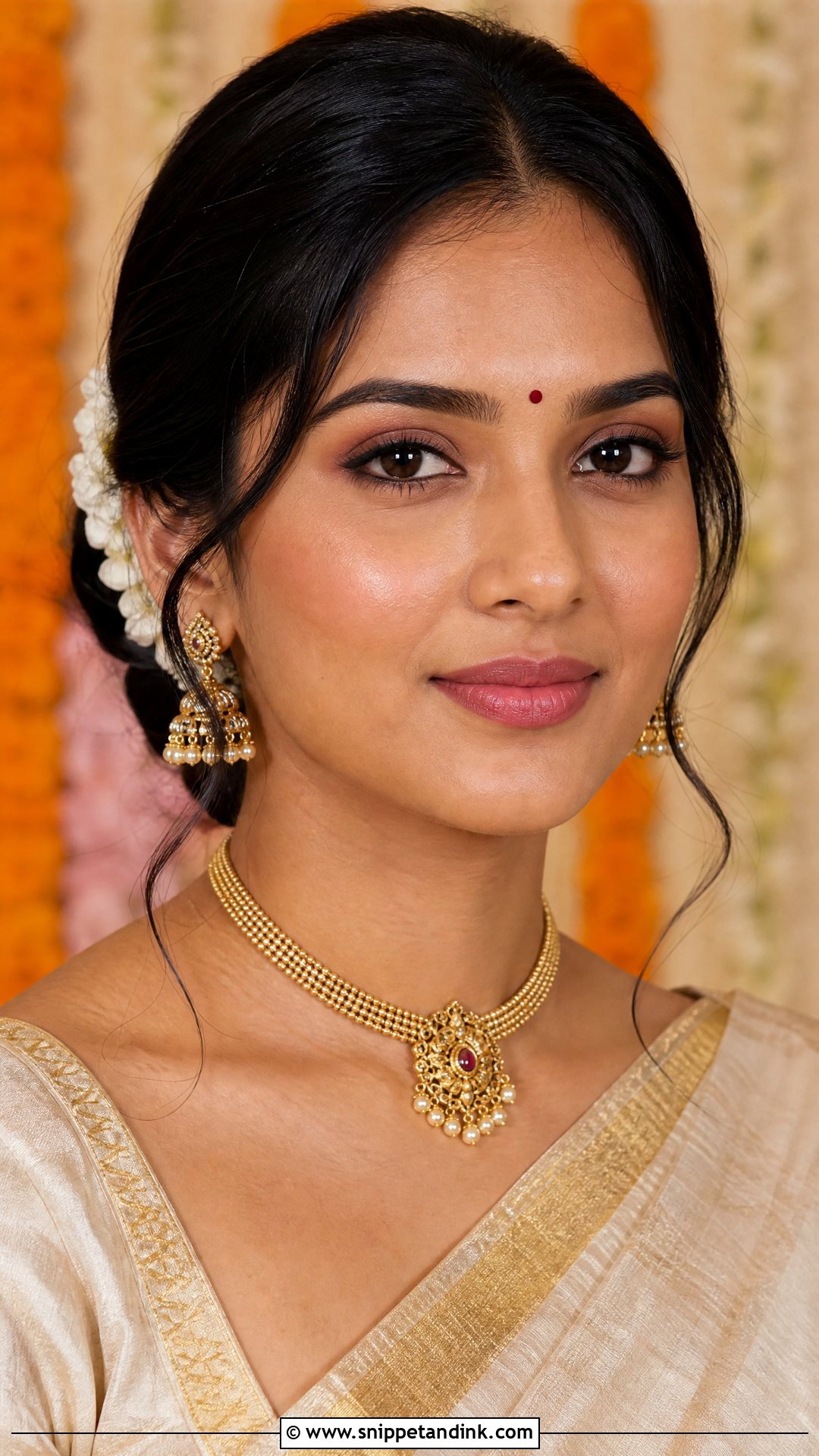 Simple Indian Bridal Look With No Heavy Makeup - Snippet and Ink - 20 Simple Indian Bridal Look Ideas