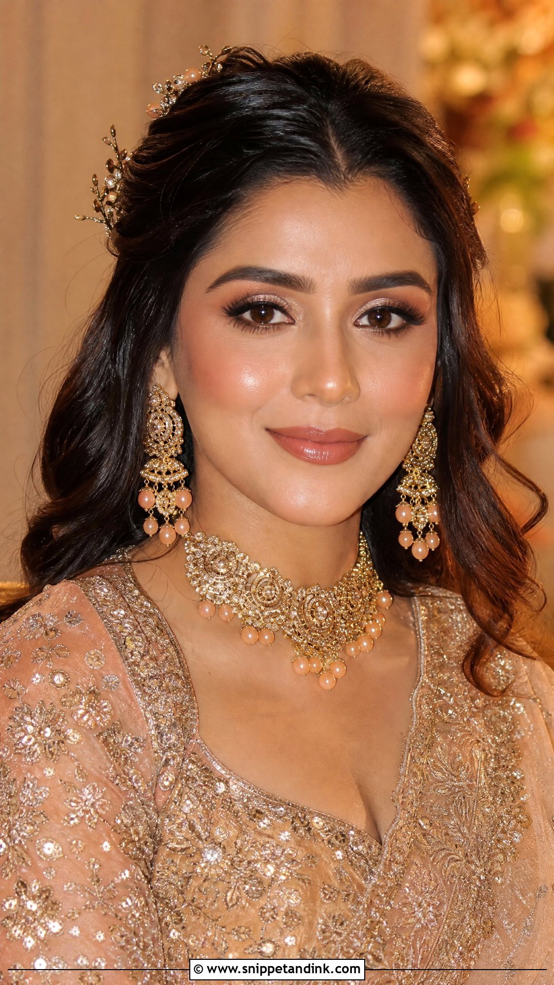 Simple Indian Bridal Makeup With Bronze Glow - Snippet and Ink - 20 Simple Indian Bridal Makeup Ideas