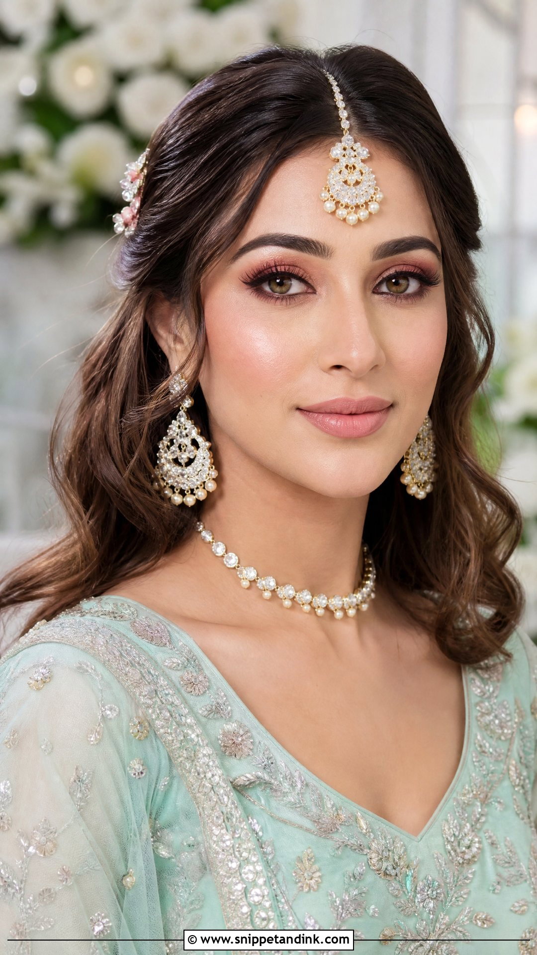 Simple Indian Bridal Makeup With Pastel Lehenga - Snippet and Ink - 20 Simple Indian Bridal Makeup Ideas