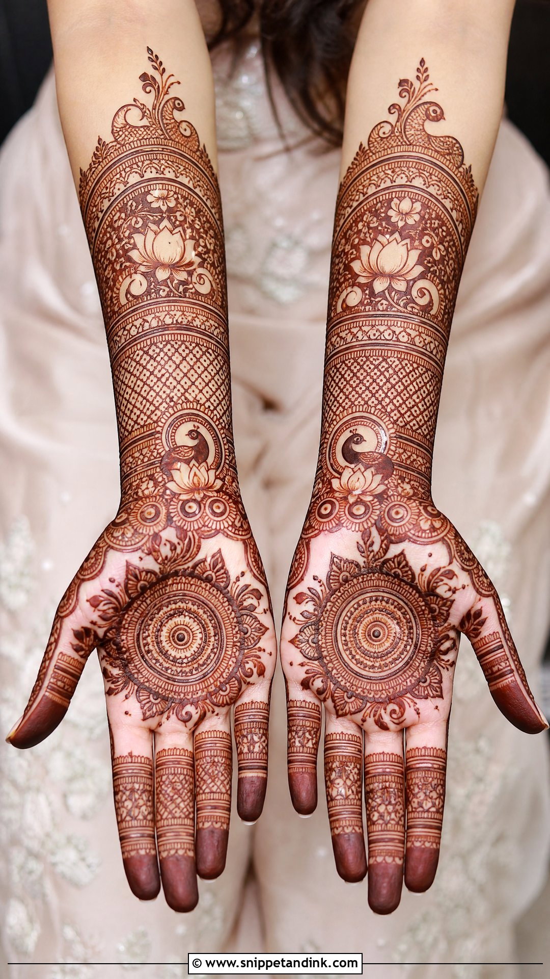 Simple Indian Bridal Mehndi - Snippet and Ink - 20 Simple Bride Mehndi Designs