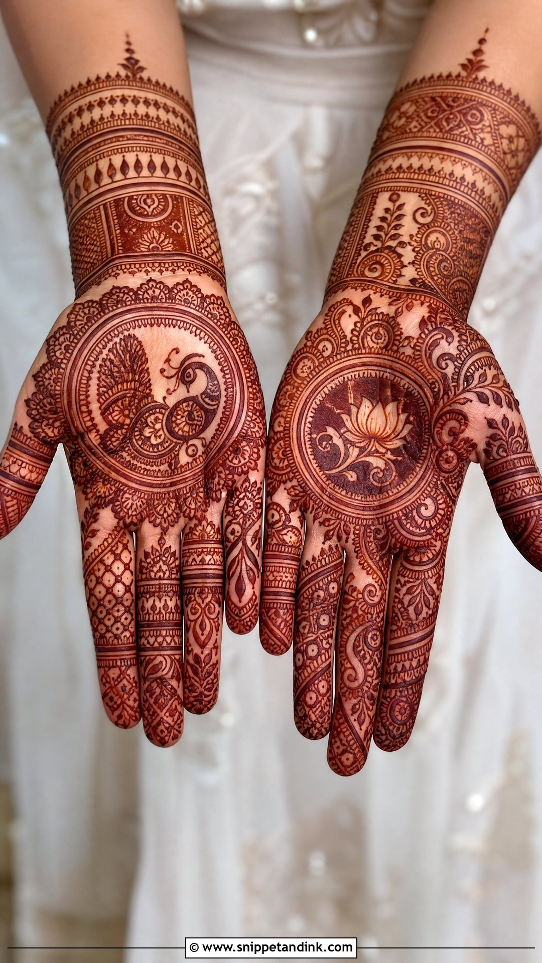 Simple Indian Bridal Mehndi Design - Snippet and Ink - 20 Simple Easy Bridal Mehndi Designs
