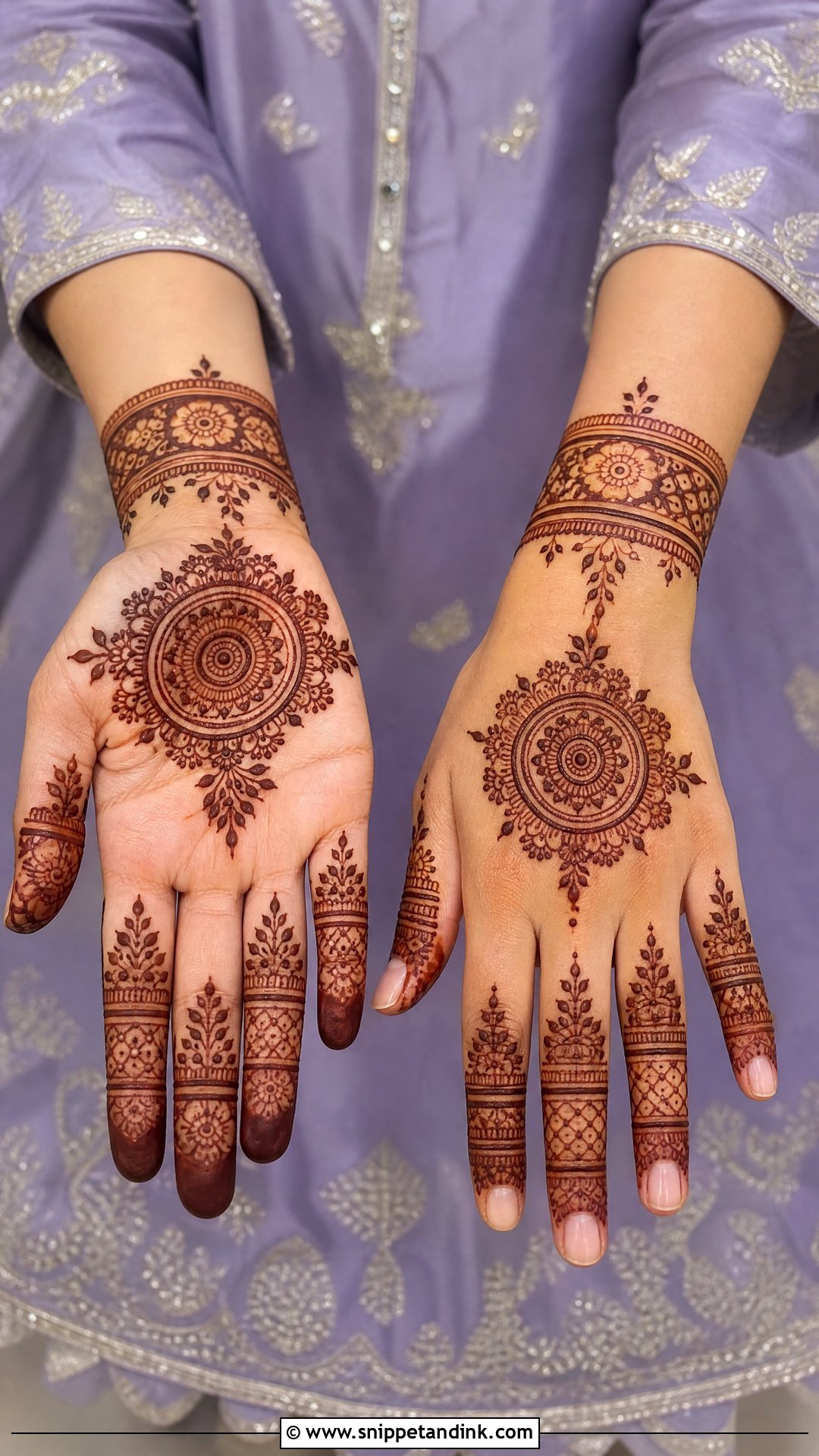 Simple Indian Bridal Mehndi Design - Snippet and Ink - 30 Indian Bridal Mehndi Designs