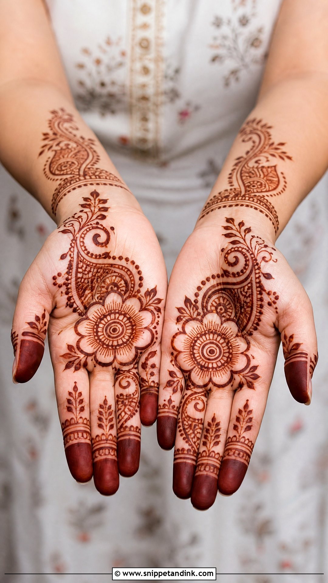 Simple Indian Mehndi Design - Snippet and Ink - 30 Simple and Stylish Mehndi Designs