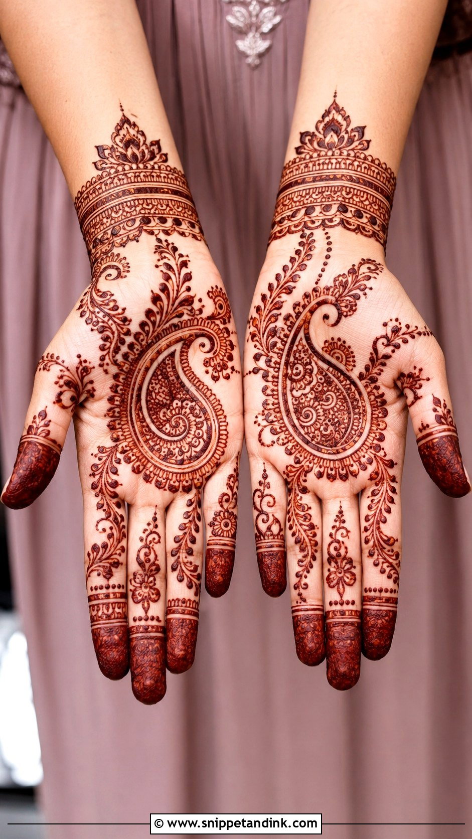 Simple Indo Arabic Full Hand Mehndi Design - Snippet and Ink - 35 Simple Full Hand Mehndi Designs